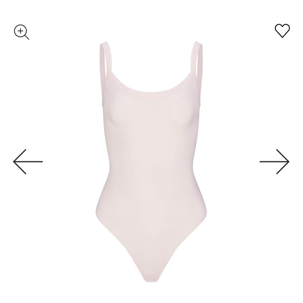 NWT SKIMS Scoop Neck Bodysuit Cherry Blossom L/XL